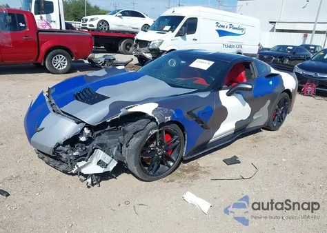 2014 Chevrolet Corvette Stingray Z51 из США, поврежденный, VIN 1G1YL2D78E5000263